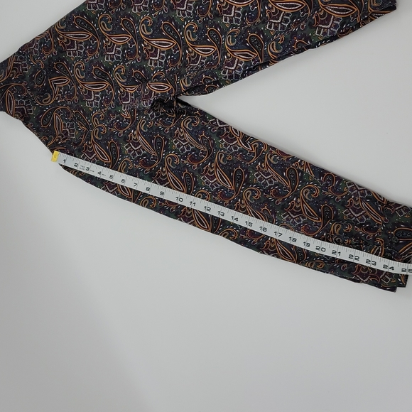 Vintage Mr. Witt 80's Paisley Crochet Trim Blouse size 16 - Picture 9 of 9